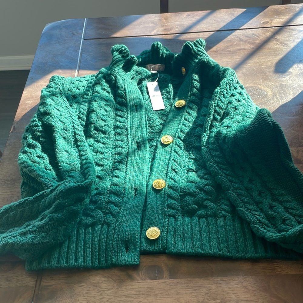 NWT sold out Jcrew cable-knit cardigan